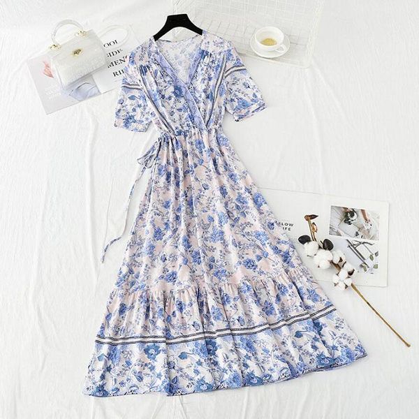 casual dresses 2021 summer dress floral printed v-neck drawstring short sleeve women female a-line high waist beach long, Black;gray
casual dresses 2021 summer dress floral printed v-neck drawstring short sleeve women female a-line high waist beach long, Black;gray