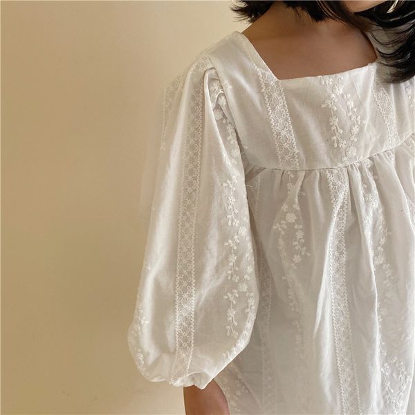 2021 new spring baby girls white lace embroidery dress korean style lantern sleeve toddlers kids princess dresses, Red;yellow
2021 new spring baby girls white lace embroidery dress korean style lantern sleeve toddlers kids princess dresses, Red;yellow