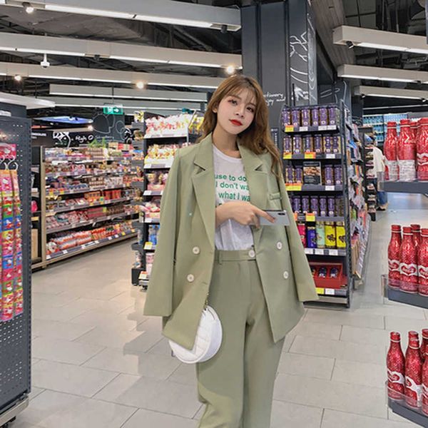 korea fashion light green women suits double breasted blazer jacket & pencil pant casual pant female suits s18 210608, White;black
korea fashion light green women suits double breasted blazer jacket & pencil pant casual pant female suits s18 210608, White;black