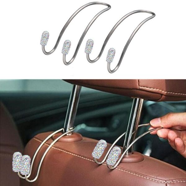 car organizer 2pcs/set organizers clips luxurious rhinestone seat hooks cute auto headrest hanger holder bags purse clothes coats storage
car organizer 2pcs/set organizers clips luxurious rhinestone seat hooks cute auto headrest hanger holder bags purse clothes coats storage