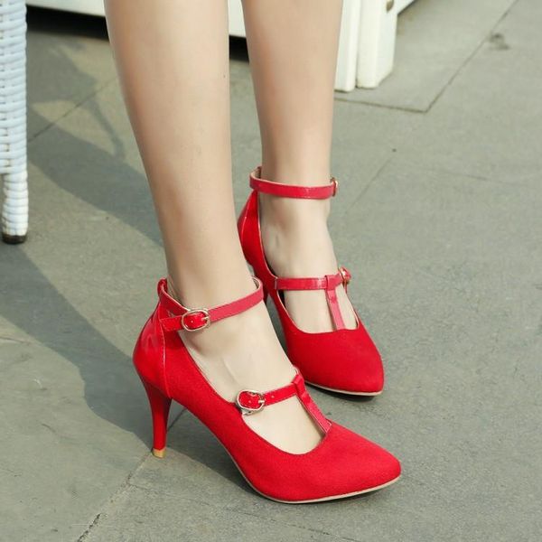 dress shoes pxelena stiletto high heels women pumps ankle strap pointed toe shallow 2021 spring autumn office party 34-43, Black
dress shoes pxelena stiletto high heels women pumps ankle strap pointed toe shallow 2021 spring autumn office party 34-43, Black