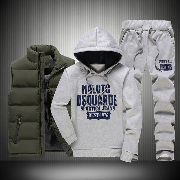 men's tracksuits sports suit track 3 sets of winter sportsuit 2021 thermal hoodies men's ensemble wind-proof athletic racing gym, Gray
men's tracksuits sports suit track 3 sets of winter sportsuit 2021 thermal hoodies men's ensemble wind-proof athletic racing gym, Gray