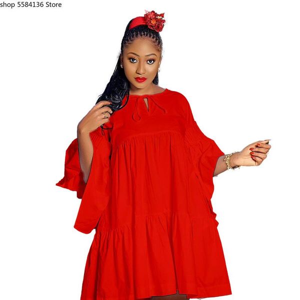 ethnic clothing 2021 arrival african women o-neck plus size solid color dress dresses for clothes, Red
ethnic clothing 2021 arrival african women o-neck plus size solid color dress dresses for clothes, Red