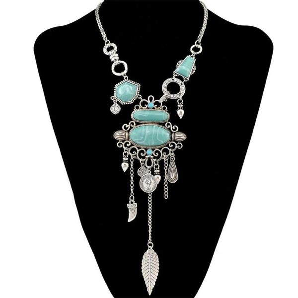 retro bohemia multicolor stone inlay irregular geometry blue gem coin leaf tassel necklace for woman alloy pendant necklaces jew, Silver
retro bohemia multicolor stone inlay irregular geometry blue gem coin leaf tassel necklace for woman alloy pendant necklaces jew, Silver