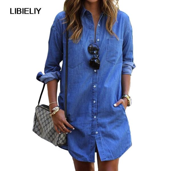 casual dresses nice summer autumn fashion women blouses shirt female clothing tee ladies dress cowboy jeans denim shirts long sleeve, Black;gray
casual dresses nice summer autumn fashion women blouses shirt female clothing tee ladies dress cowboy jeans denim shirts long sleeve, Black;gray