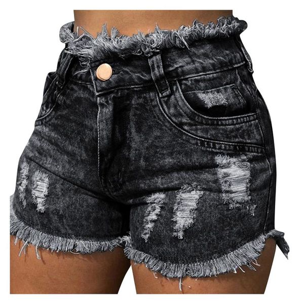 women's shorts summer women's fashion high-waist denim burrs holes bull-puncher knickers casual jean, White;black
women's shorts summer women's fashion high-waist denim burrs holes bull-puncher knickers casual jean, White;black