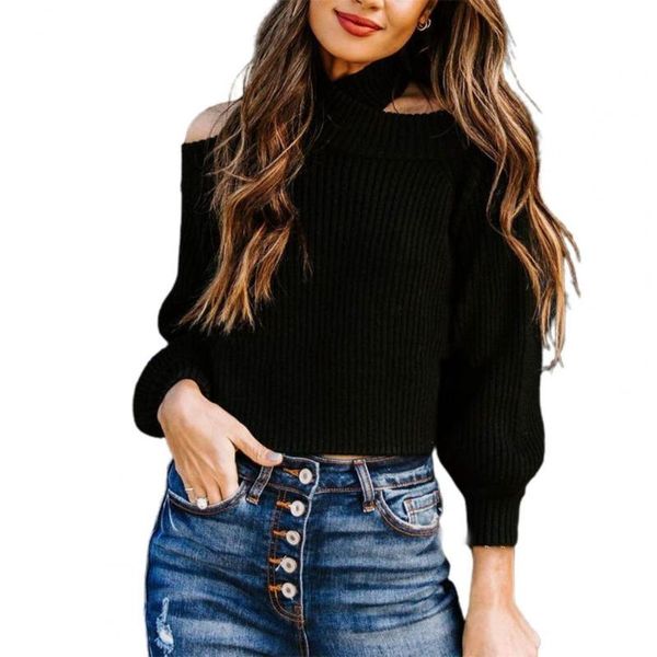women's sweaters women off-shoulder knitted stripes high neck halter solid color slim knit sweater for outdoor, White;black
women's sweaters women off-shoulder knitted stripes high neck halter solid color slim knit sweater for outdoor, White;black