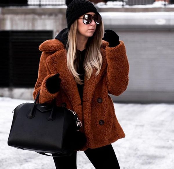 winter faux fur teddy bear coat jacket women fashion open stitch hooded female long sleeve fuzzy women's wool & blends, Black
winter faux fur teddy bear coat jacket women fashion open stitch hooded female long sleeve fuzzy women's wool & blends, Black