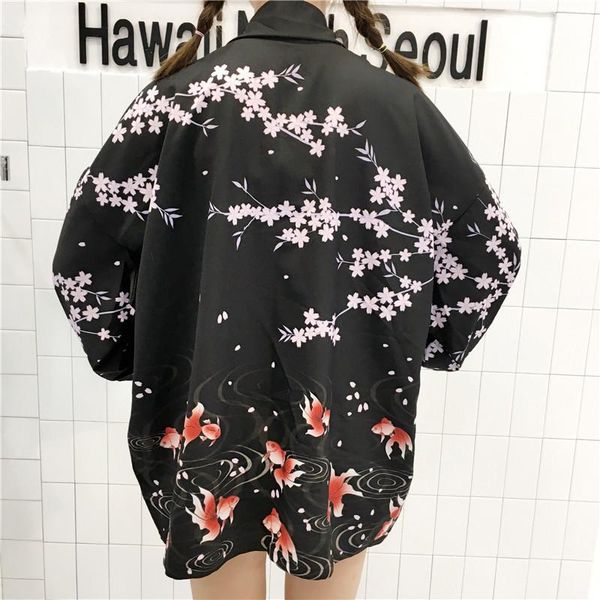 japanese blouse for women kimono cardigan summer goldfish pattern print loose sunscreen blouses 2021 womens casual women's & shirts, White
japanese blouse for women kimono cardigan summer goldfish pattern print loose sunscreen blouses 2021 womens casual women's & shirts, White