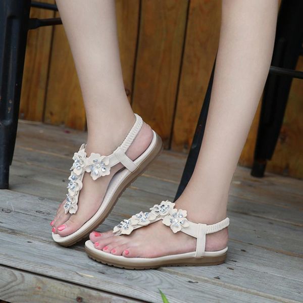 sandals european and american foreign trade flower diamond flat round head bohemian large size beach, Black
sandals european and american foreign trade flower diamond flat round head bohemian large size beach, Black