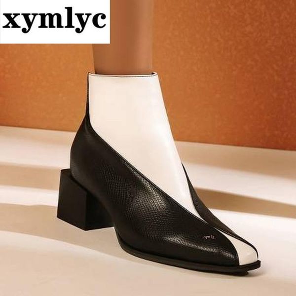boots autumn winter women black and white brown snakeskin for thick heel slip on ladies shoes bota feminina
boots autumn winter women black and white brown snakeskin for thick heel slip on ladies shoes bota feminina