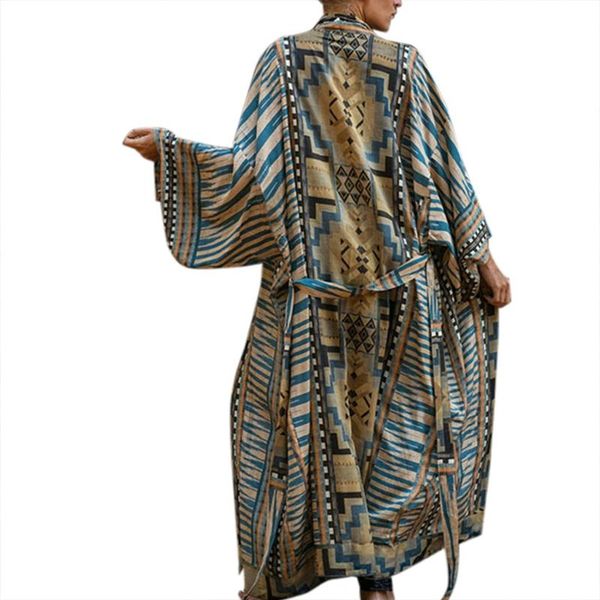 women's swimwear women bohemian long sleeve kimono cardigan vintage geometric pattern belted open front blouse shirt beach bikini drop, White;black
women's swimwear women bohemian long sleeve kimono cardigan vintage geometric pattern belted open front blouse shirt beach bikini drop, White;black