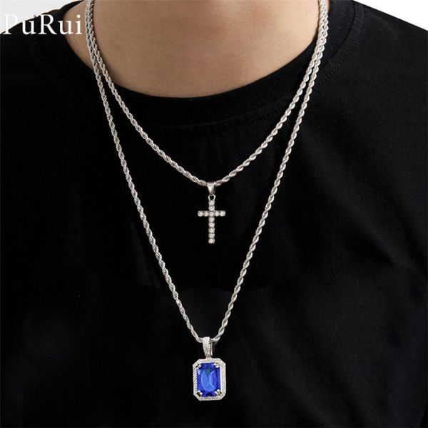 punk cross pendant necklace for women blue rhinestone multi layer pendants long chain necklaces on neck collar bijoux jewelry, Silver
punk cross pendant necklace for women blue rhinestone multi layer pendants long chain necklaces on neck collar bijoux jewelry, Silver