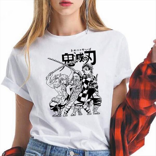 demon slayer kawaii japanese anime women t shirts kimetsu no yaiba cartoon blade summer plus size female, White
demon slayer kawaii japanese anime women t shirts kimetsu no yaiba cartoon blade summer plus size female, White