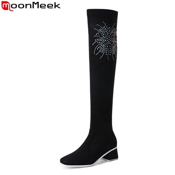 boots moonmeek 2021 winter arrive over the knee thick heels square toe women black color
boots moonmeek 2021 winter arrive over the knee thick heels square toe women black color