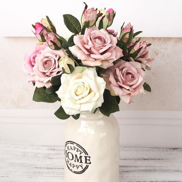 beautiful big rose branch artificial silk flowers home wedding decoration retro autumn large roses white fake decor decorative & wreaths 
beautiful big rose branch artificial silk flowers home wedding decoration retro autumn large roses white fake decor decorative & wreaths