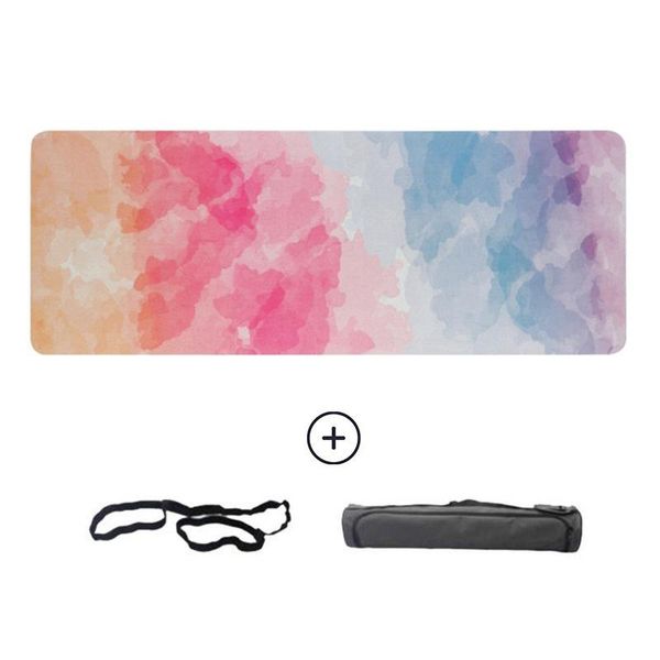 yoga mats natural rubber mat 5mm thick anti-slip color printing pattern 183cm * 68cm large sports backpack 
yoga mats natural rubber mat 5mm thick anti-slip color printing pattern 183cm * 68cm large sports backpack