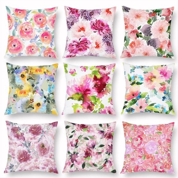 cushion/decorative pillow rose flower cushion cover water-color painting floral decor case white polyester sofa pillowcase 45x45cm
cushion/decorative pillow rose flower cushion cover water-color painting floral decor case white polyester sofa pillowcase 45x45cm