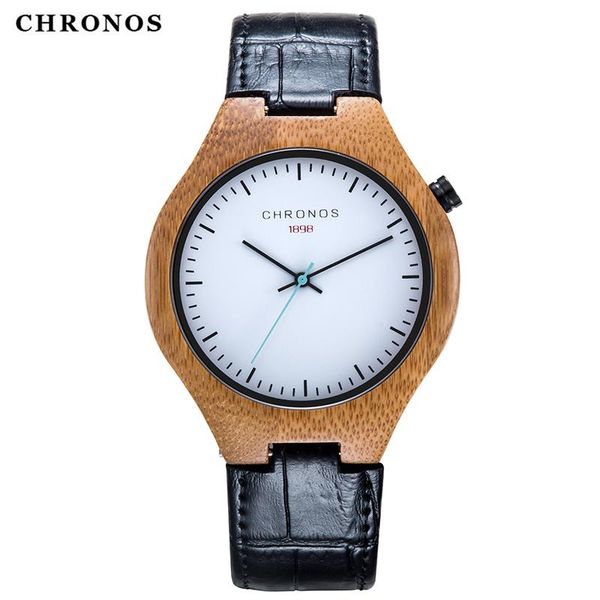 wristwatches chronos men bamboo wood watch simple watches leather buckle belt quartz retro ch08, Slivery;brown
wristwatches chronos men bamboo wood watch simple watches leather buckle belt quartz retro ch08, Slivery;brown