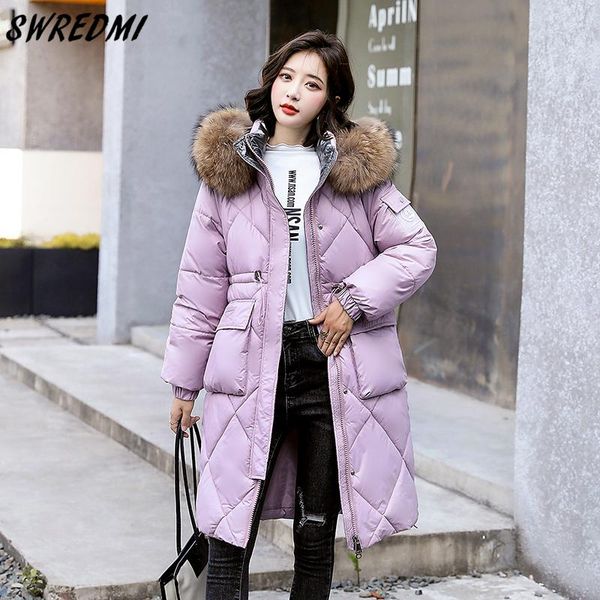 women's down & parkas swredmi 2021 long coat women thick warm large fur collar waterproof winter jackets female big pockets clothing, Black
women's down & parkas swredmi 2021 long coat women thick warm large fur collar waterproof winter jackets female big pockets clothing, Black