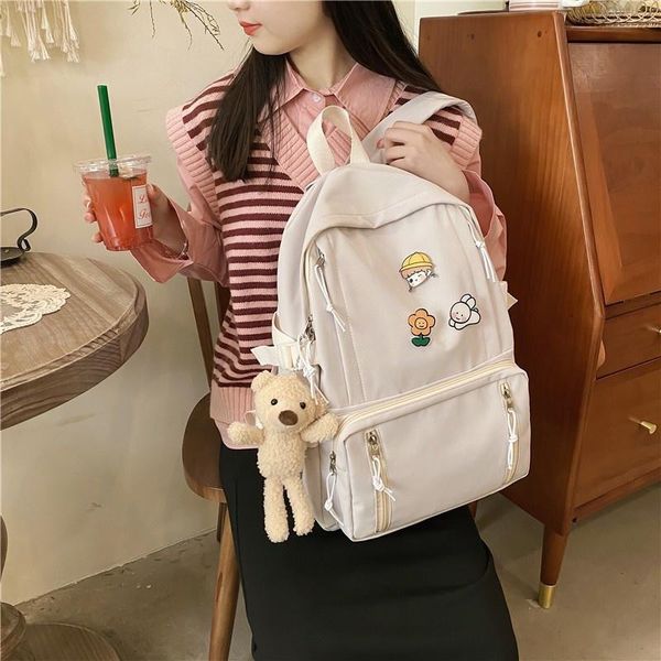 school bags kawaii badge women's backpack nylon waterproof large-capacity travel bag trendy and fashionable student schoolbags
school bags kawaii badge women's backpack nylon waterproof large-capacity travel bag trendy and fashionable student schoolbags