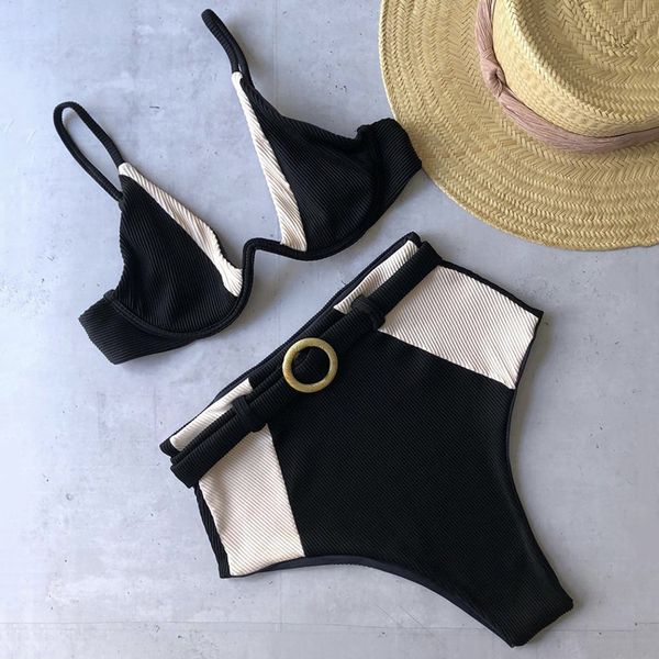 v-bar underwired patchwork high waist bikini women swimwear female swimsuit two-pieces bikini set ribbed bathing suit swiming
v-bar underwired patchwork high waist bikini women swimwear female swimsuit two-pieces bikini set ribbed bathing suit swiming
