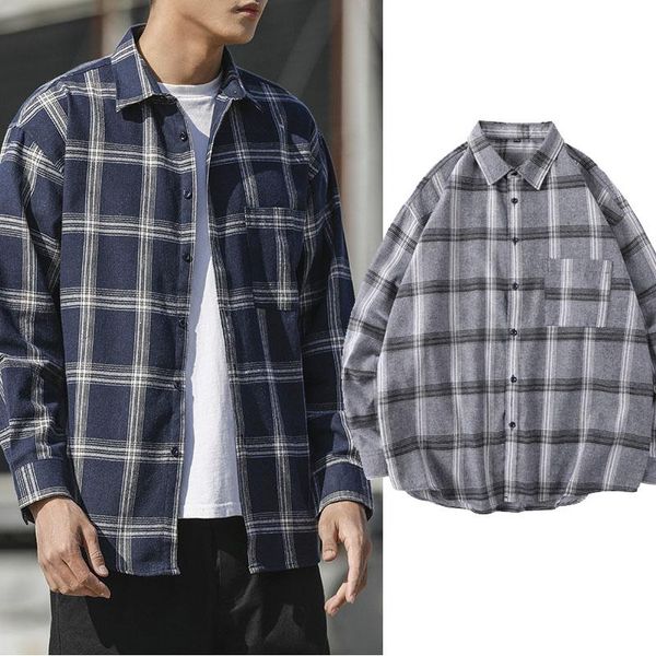 men's casual shirts 5xl plaid shirt men autumn spring male outwear loose clothing brand causal plus size fashion classic lx193, White;black
men's casual shirts 5xl plaid shirt men autumn spring male outwear loose clothing brand causal plus size fashion classic lx193, White;black
