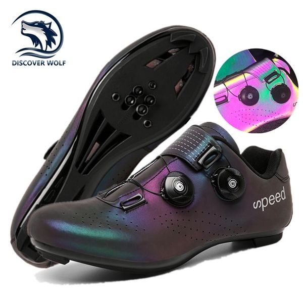 cycling footwear ultralight double buckles shoes mtb luminous road bike self-locking bicycle cleat professional sneakers men, Black
cycling footwear ultralight double buckles shoes mtb luminous road bike self-locking bicycle cleat professional sneakers men, Black