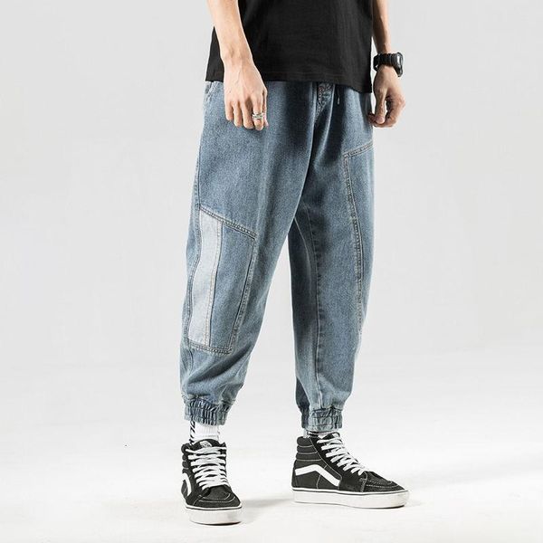 spring light blue jeans loose plus fat size stitching contrast color harlan nine-point beam pants men recommend men's
spring light blue jeans loose plus fat size stitching contrast color harlan nine-point beam pants men recommend men's