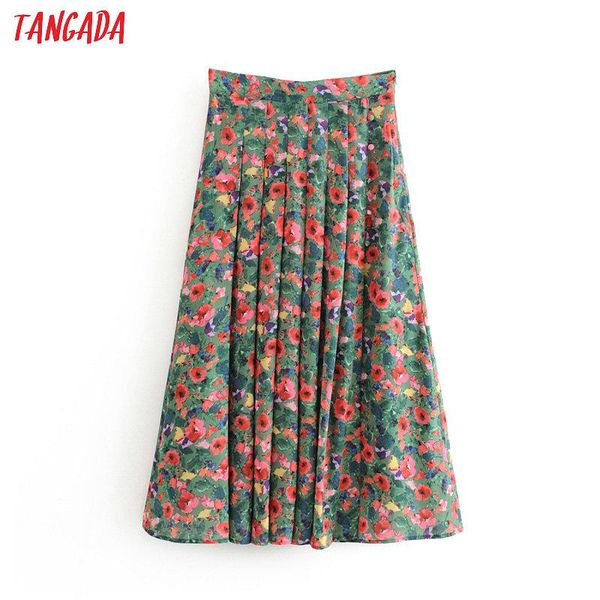 skirts tangada women french style floral midi skirt faldas mujer vintage zipper office ladies elegant chic mid calf 1t10, Black
skirts tangada women french style floral midi skirt faldas mujer vintage zipper office ladies elegant chic mid calf 1t10, Black