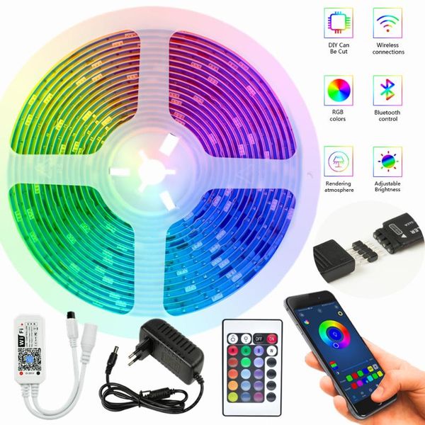strips led light wifi controller holiday atmosphere string home decoration 10m remote control + adapter
strips led light wifi controller holiday atmosphere string home decoration 10m remote control + adapter