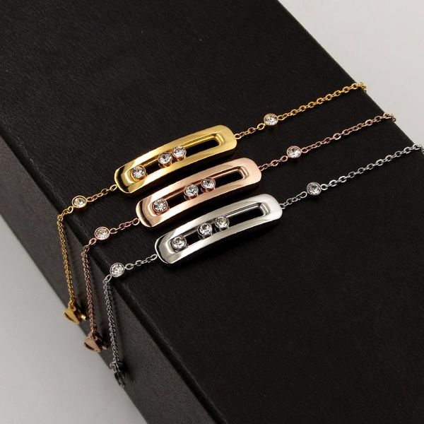 link, chain classic titanium steel hollow three cubic zirconia can slide bracelet /bangles,drop ,factory price, Black
link, chain classic titanium steel hollow three cubic zirconia can slide bracelet /bangles,drop ,factory price, Black