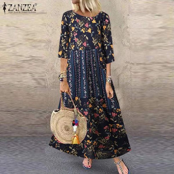 2021zanzea spring dress plus size women 3/4 sleeve bohemian floral print cotton party dresses sundress vestidos female tunic robe, Black;gray
2021zanzea spring dress plus size women 3/4 sleeve bohemian floral print cotton party dresses sundress vestidos female tunic robe, Black;gray