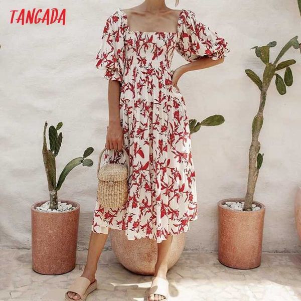 tangada summer women flowers print beach dress puff short sleeve ladies midi dress vestidos 8m05 210609, Black;gray
tangada summer women flowers print beach dress puff short sleeve ladies midi dress vestidos 8m05 210609, Black;gray