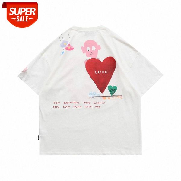cartoon fun printing short-sleeved t-shirt men's ins street flow loose round neck five-point sleeve summer compassionate #bj2l, White;black
cartoon fun printing short-sleeved t-shirt men's ins street flow loose round neck five-point sleeve summer compassionate #bj2l, White;black