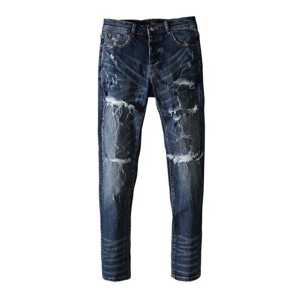 men's jeans 2021 ripped holes straight slim high street fashion hip hop for men patch beggar personality denim pants, Blue
men's jeans 2021 ripped holes straight slim high street fashion hip hop for men patch beggar personality denim pants, Blue