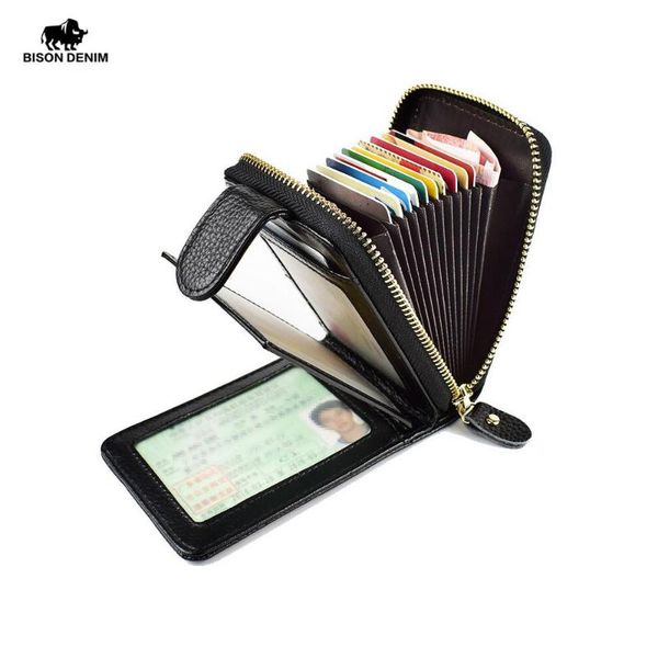 card holders bison denim genuine leather organ case wallet multifunction holder driver license bag w9530, Brown;gray
card holders bison denim genuine leather organ case wallet multifunction holder driver license bag w9530, Brown;gray