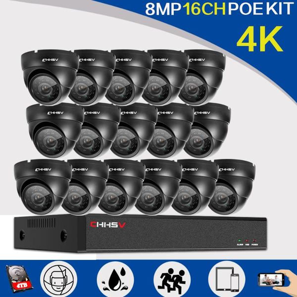 wireless camera kits 16ch 8mp face recognition surveillance system h.265 + nvr outdoor weatherproof cctv kit with 8 dome cameras
wireless camera kits 16ch 8mp face recognition surveillance system h.265 + nvr outdoor weatherproof cctv kit with 8 dome cameras