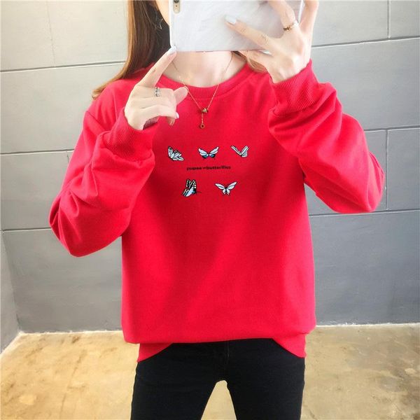 women's hoodies & sweatshirts cotton-containing autumn pullover casual long-sleeve ladies korean loose sweatshirt female students clot, Black
women's hoodies & sweatshirts cotton-containing autumn pullover casual long-sleeve ladies korean loose sweatshirt female students clot, Black