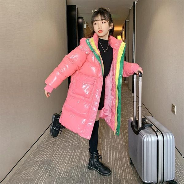down coat large-size children' jacket girls' fashionable shiny waterproof and warm older children's cold-proof thick winter, Blue;gray
down coat large-size children' jacket girls' fashionable shiny waterproof and warm older children's cold-proof thick winter, Blue;gray