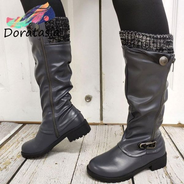 boots doratasia big size 43 women zipper round toe mid calf shoes vintage chunky heel knitting autumn winter, Black
boots doratasia big size 43 women zipper round toe mid calf shoes vintage chunky heel knitting autumn winter, Black