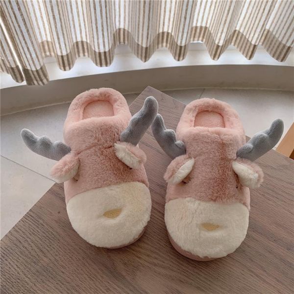 cute cartoon cotton slippers female winter indoor household antiskid warm plush h shoes, Black
cute cartoon cotton slippers female winter indoor household antiskid warm plush h shoes, Black