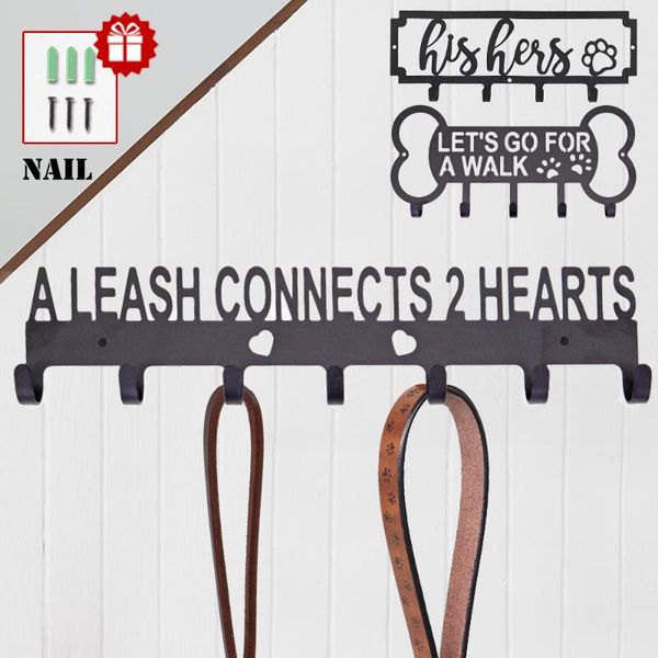 metal pet dog leash hanger with hooks key organizer holder rack decor for the wall accessories apparel
metal pet dog leash hanger with hooks key organizer holder rack decor for the wall accessories apparel