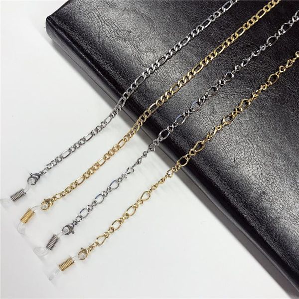 sunglasses frames teamer fashion stainless steel figaro chain for lanyards women reading glasses straps neck holder accessories, Silver
sunglasses frames teamer fashion stainless steel figaro chain for lanyards women reading glasses straps neck holder accessories, Silver