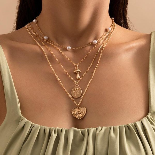 pendant necklaces jewelry vintage imitation pearl heart-shaped rose tag necklace ins vacation stacking beaded, Silver
pendant necklaces jewelry vintage imitation pearl heart-shaped rose tag necklace ins vacation stacking beaded, Silver