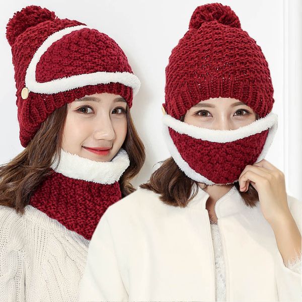 factory wholesale 50% off new three piece cycling warm knit hat wool thickened plush scarf mask ear protection windproof ski, Blue;gray
factory wholesale 50% off new three piece cycling warm knit hat wool thickened plush scarf mask ear protection windproof ski, Blue;gray