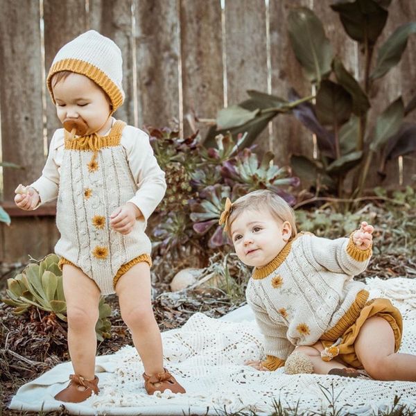 bodysuit baby girl knit romper newborn infant autumn clothes children jumpsuit outfits toddler knitting rompers + hat, Blue
bodysuit baby girl knit romper newborn infant autumn clothes children jumpsuit outfits toddler knitting rompers + hat, Blue