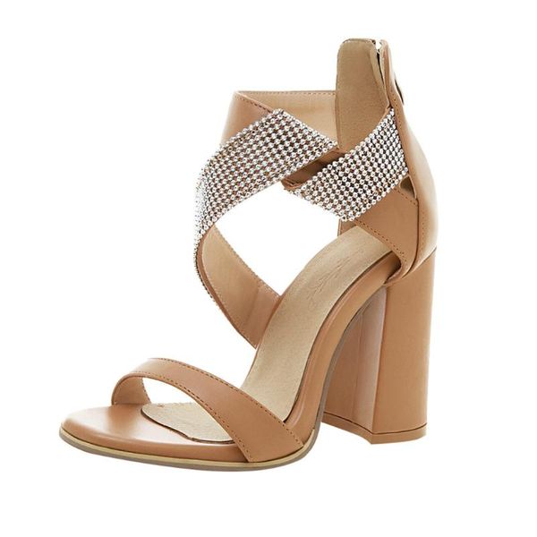 wedges sandals for women summer open toe rhinestones high heeled back zipper chunky heel, Black
wedges sandals for women summer open toe rhinestones high heeled back zipper chunky heel, Black