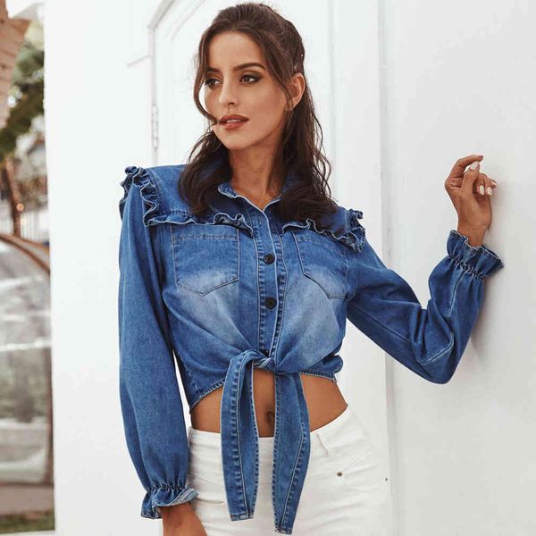 women's blouses & shirts basic denim fall mom jacket 2021 retro long sleeve loose lace-up single breasted street wbpk, White
women's blouses & shirts basic denim fall mom jacket 2021 retro long sleeve loose lace-up single breasted street wbpk, White