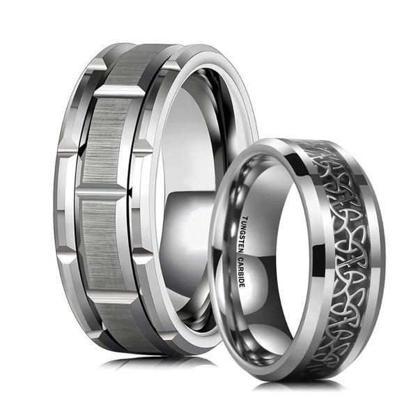 wedding rings modern 8mm silver color double groove stainless steel for men vintage vking celtic knot ring band retro amulet, Slivery;golden
wedding rings modern 8mm silver color double groove stainless steel for men vintage vking celtic knot ring band retro amulet, Slivery;golden